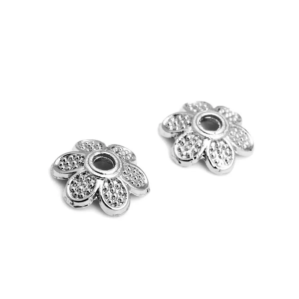 50 шт. 18-каратное золото латунь цветок лист дерева круглые бусины колпачки для