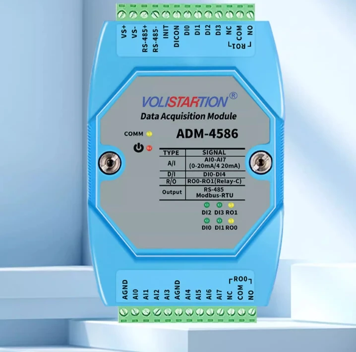 ADM-4586 8-канальный 4-20mA захват 4-канальный переключатель вход 2-канальный релейный