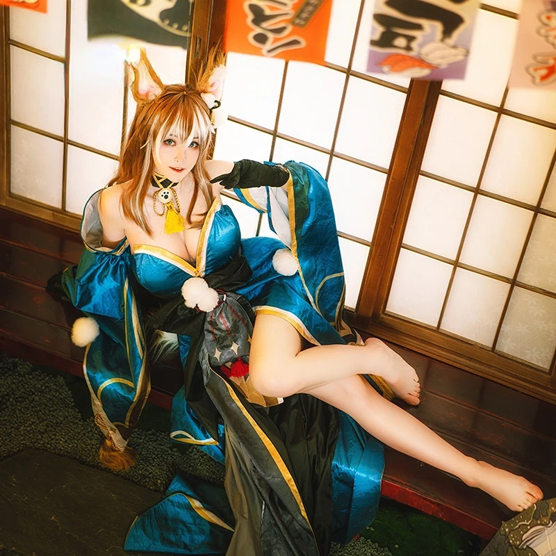 

[В наличии] аниме Genshin Impact Miss Sheena Hina сексуальное элегантное кимоно, униформа, костюм для косплея, наряд для вечеринки для женщин