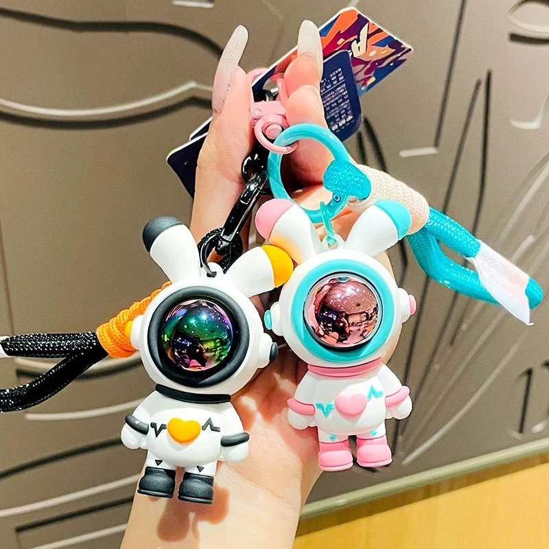 

26 стилей мультяшный силиконовый резиновый кукла брелок милая любовь панда Тигр астронавт автомобиль брелок Аниме Подвеска сумка очаровате...