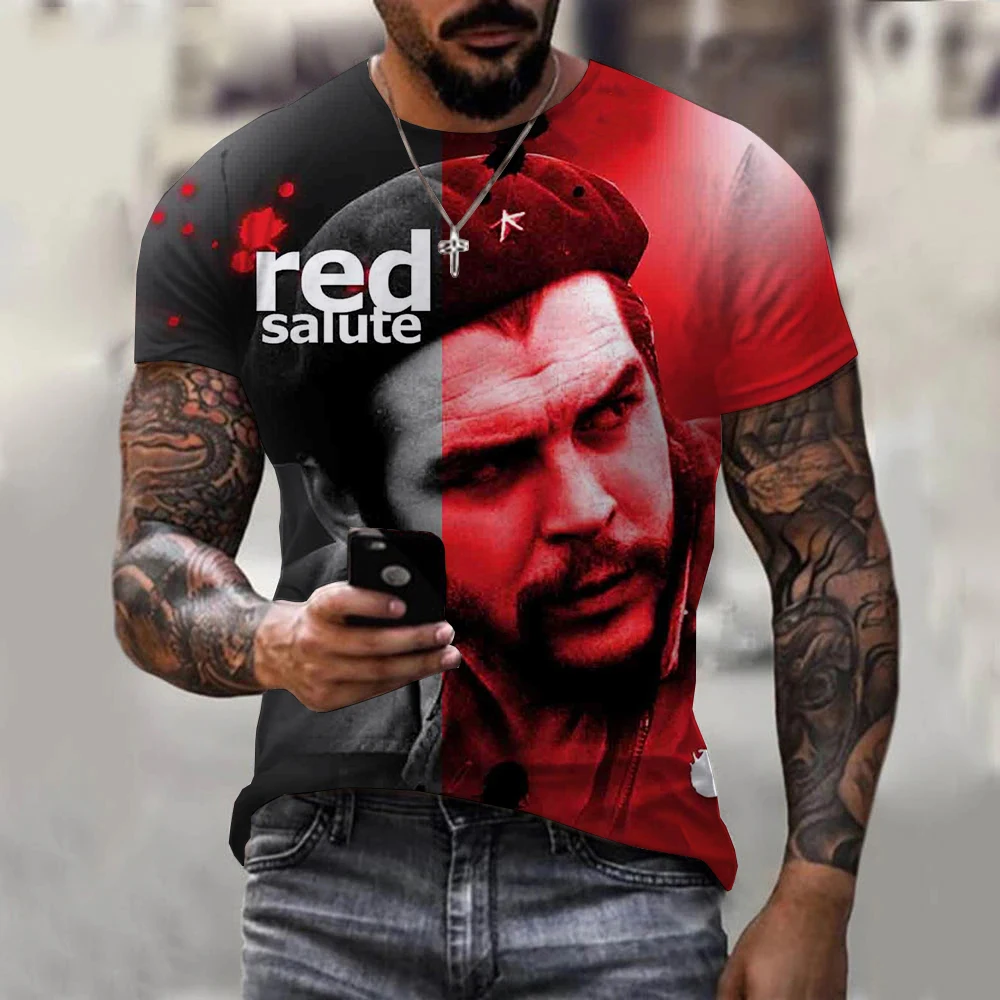 Футболка CLOOCL Che Guevara в стиле ретро модные рубашки с 3D принтом летние футболки