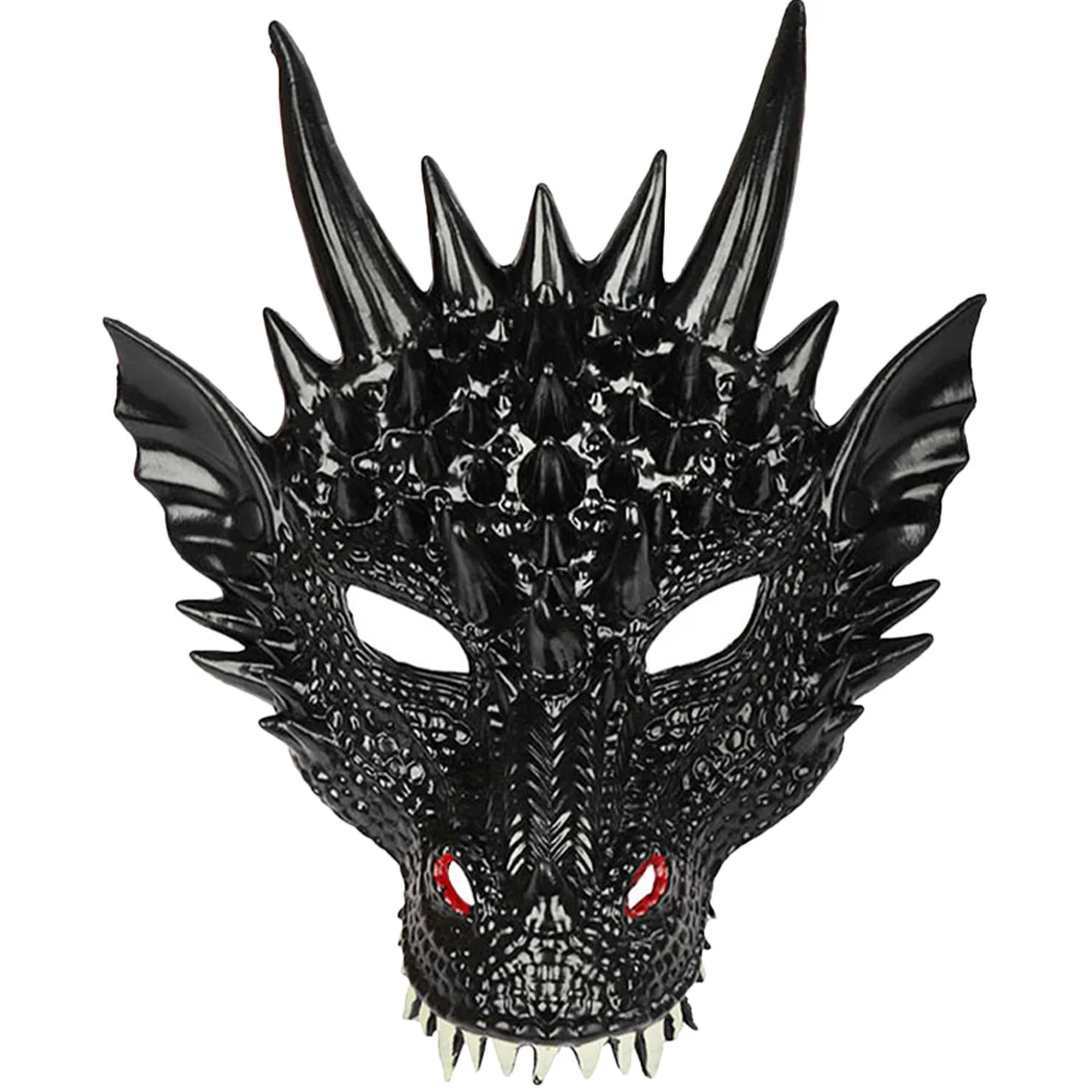 

Dragon Mask Carnival Head Fancy Dress Costume Animal Masquerade Pu Cosplay Child