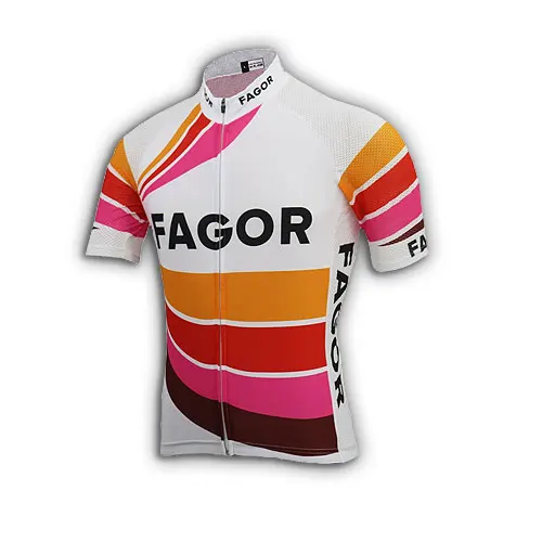 

LASER CUT FAGOR TEAM Retro Classic ONLY Men's Cycling Jersey Short Sleeve Bicycle Clothing Ropa Ciclismo