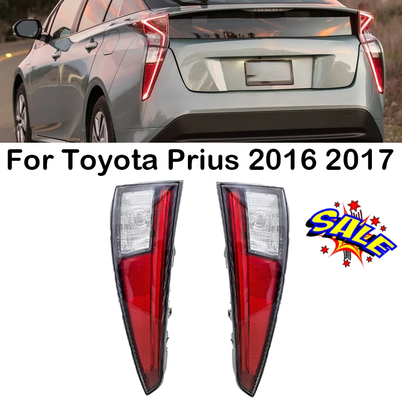 Фото Горячая Распродажа для Toyota Prius 2016 2017 Автомобильный задний фонарь задний стоп-сигнал левый правый задний фонарь без лампочек 81581-47021 81591-47021 №1