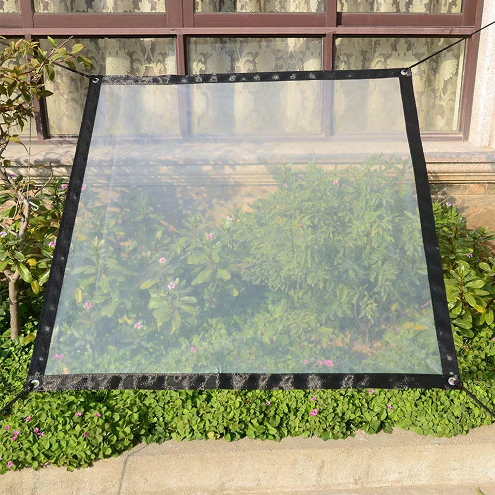 

NEW2023 Transparent Tarpaulin PE Film Canopy Bird Proof Windshield Garden Balcony Greenhouse Succulent Plant Keep Warm Waterproo