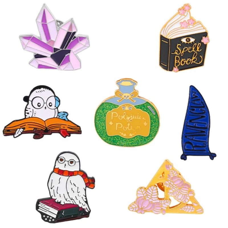 

Fashion Cartoon Owl Bee Luxury Lapel Pins Enamel Badges On Backpack Women Brooches Hijab Pins School Accessories On Clothes