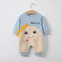 0 1 year old baby one piece cartoon dinosaur spring and autumn newborn long sleeved romper cute baby romper