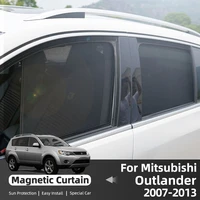 for mitsubishi outlander ex 2007 2013 custom fit car window sunshade for blocks uv rays glare magnetic car curtain