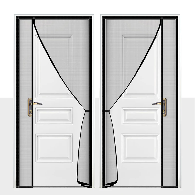 

Москитная сетка с магнитной застежкой на дверь, Невидимая сетка для защиты от насекомых