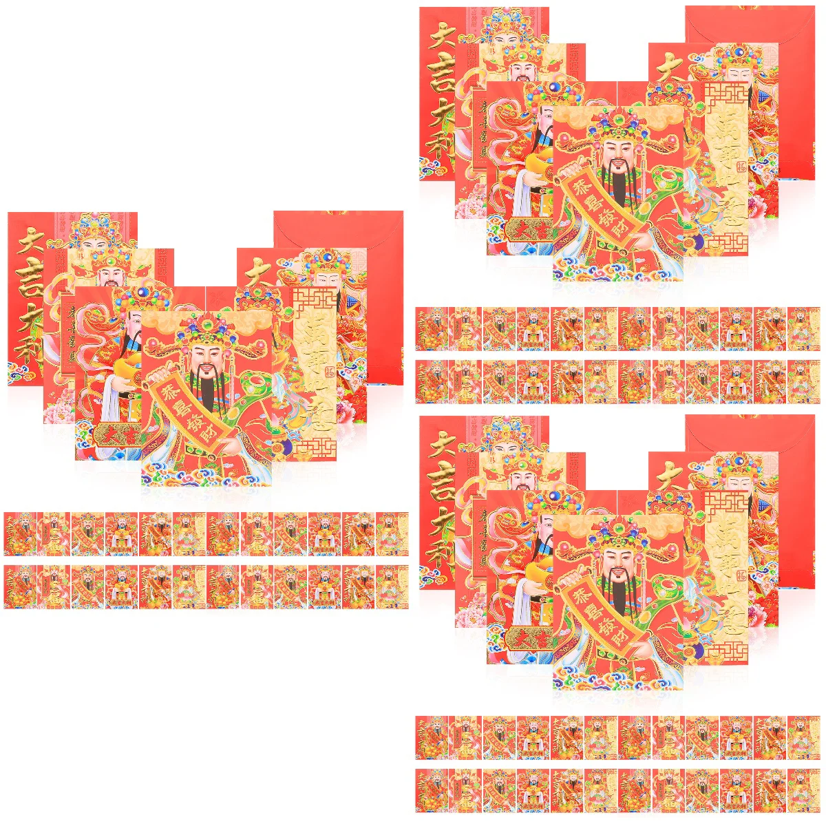 

180 Paper Zodiac Rabbit Red Envelopes 2023 Red Packets Chinese New Year Pockets
