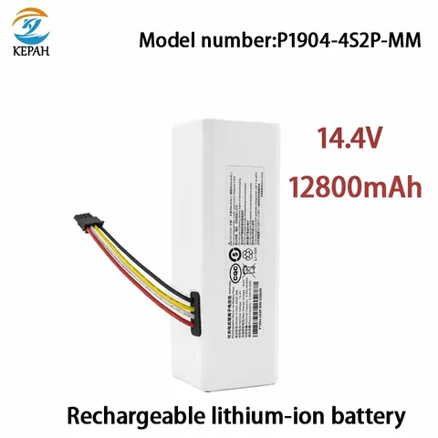 Аккумулятор высокой емкости для робота-уборщика 1C P1904 4S1P мм Mijiami, батарея для робота-уборщика G1, 14,4 В