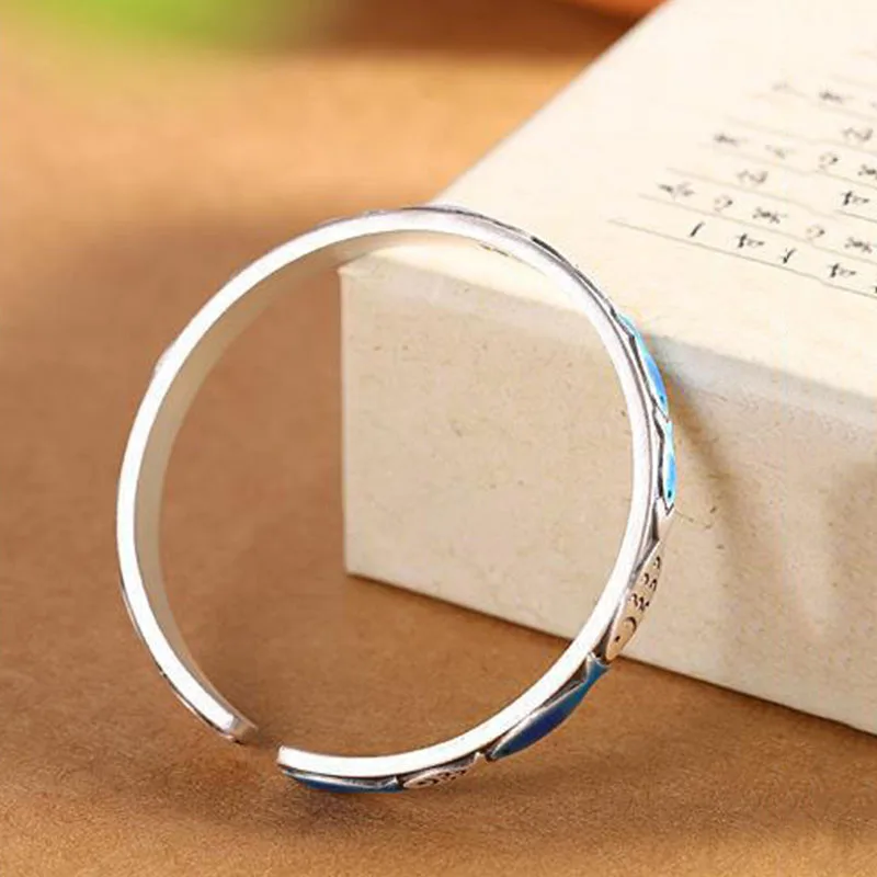 Серебряный браслет с рыбками FORWELL для женщин