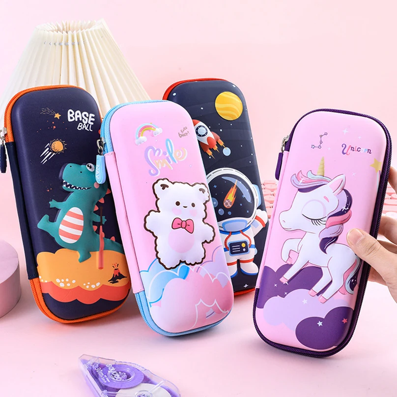 

Kawaii Pencil Case Unicorn Pencil Box Astuccio Scuola 3D Estojo Escolar Cute Korean Stationery Trousse Scolaire Pencilcase