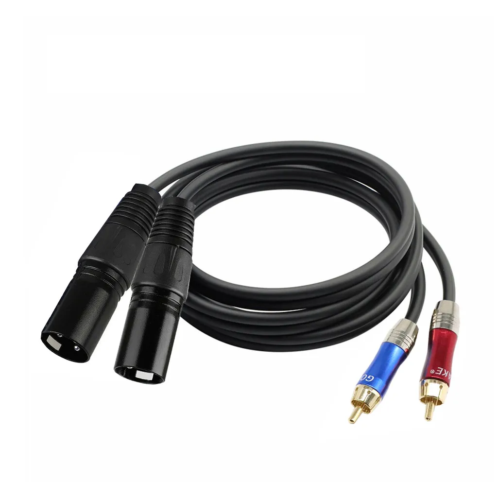 

Professional Audio Link Cable 1.5M/5ft Dual XLR Female/Male to RCA Male Plug Audio Cable 406#2