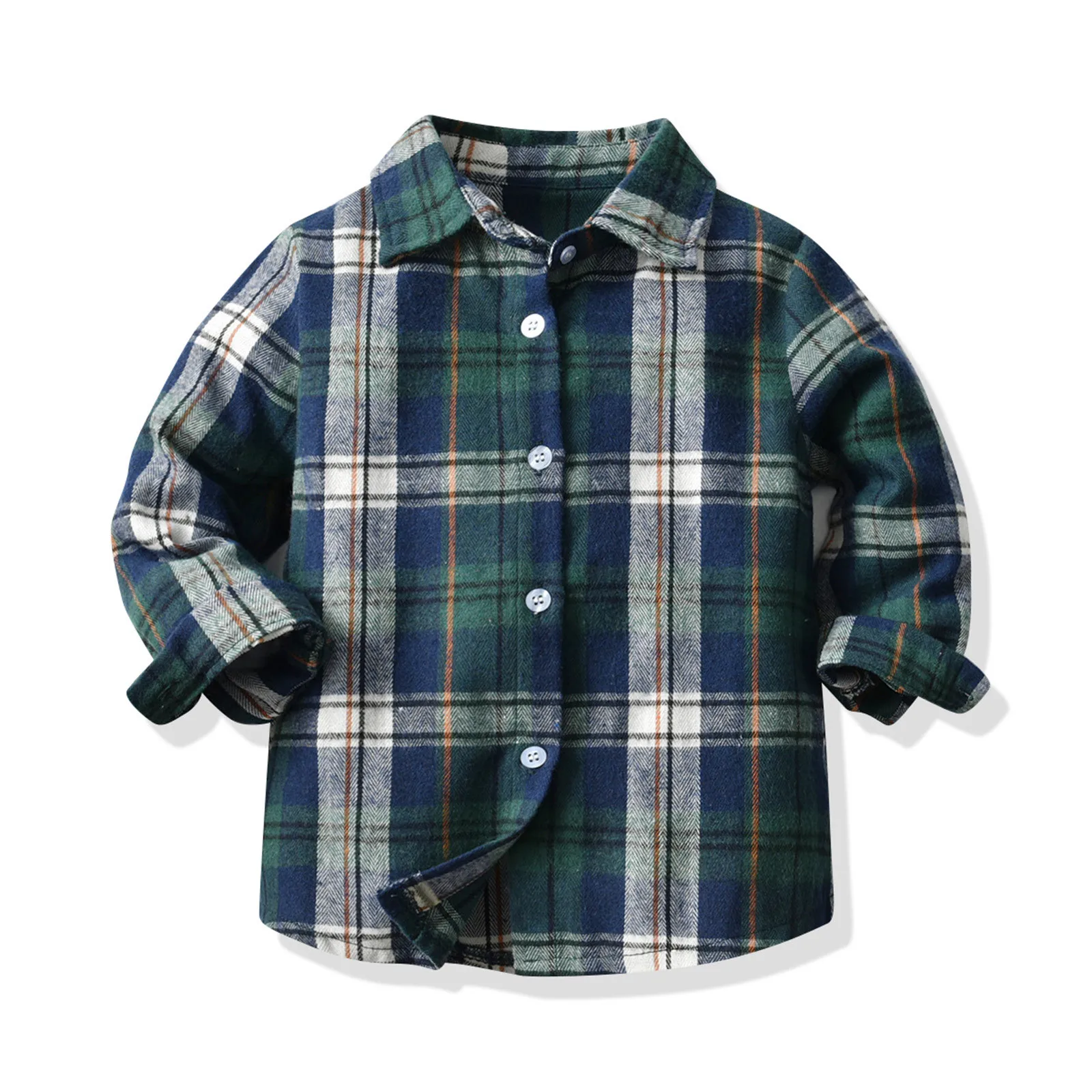 

Clothe Top Toddler Boys Long Sleeve Winter Shirt Tops Coat Outwear For Babys Clothes Plaid Green Autumn Boys Medium