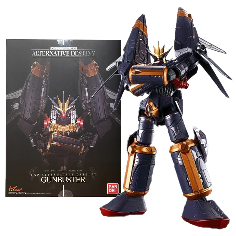 Bandai Genuine GunBuster Action Figure SMP Alternative Destiny GunBuster Movable Model Anime Action Figure Toys for Children