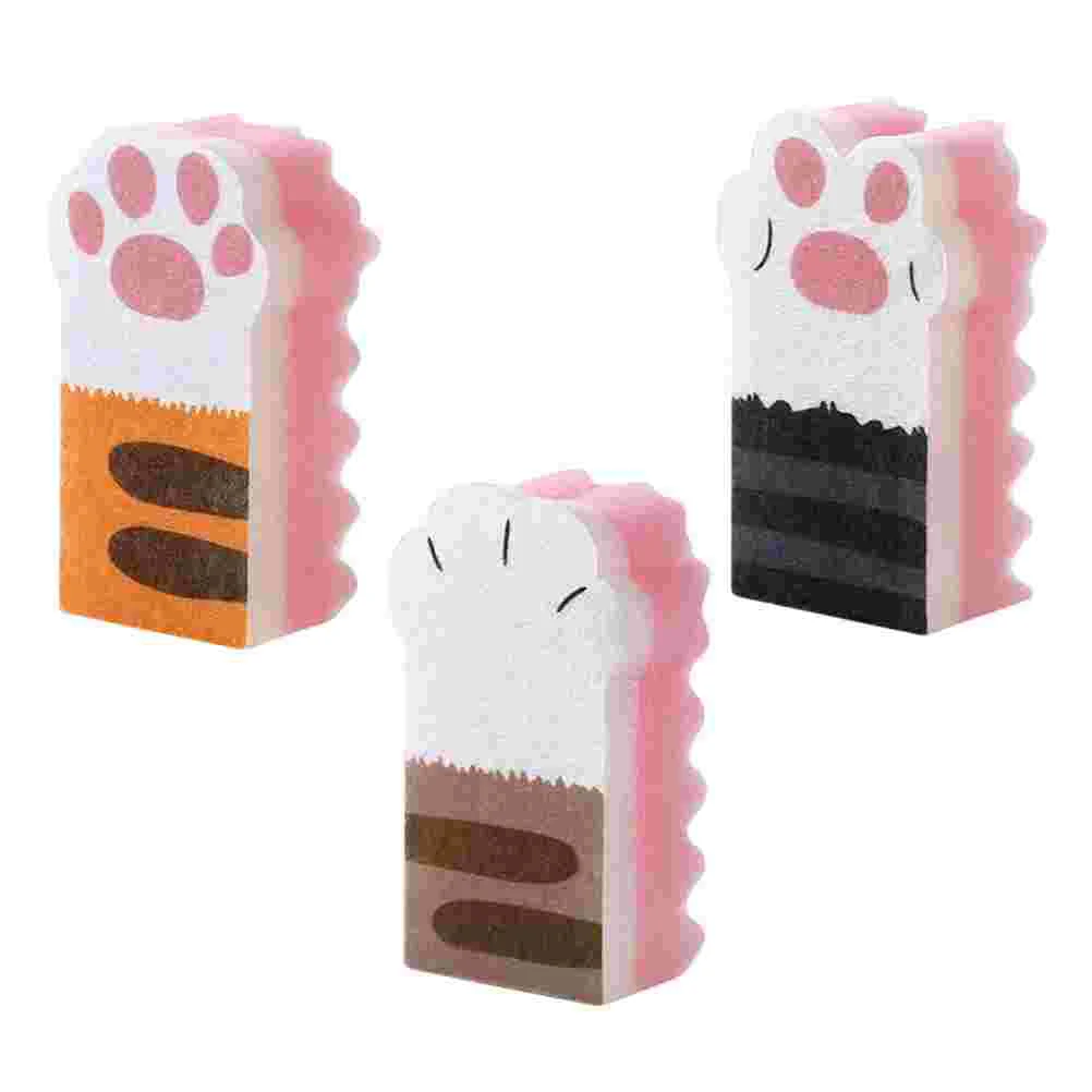 

Sponge Dish Sponges Scrubber Cleaning Brush Cleaner Pad Wash Dishwashing Kitchen Scrubbing Bathtub Pot Non Sink Cat Washing