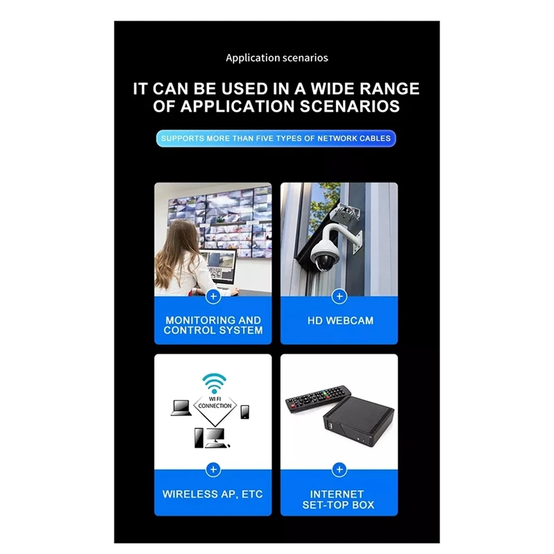 1 в 2 гигабитный Стандартный Сетевой удлинитель POE 1000M ретранслятор Rj45