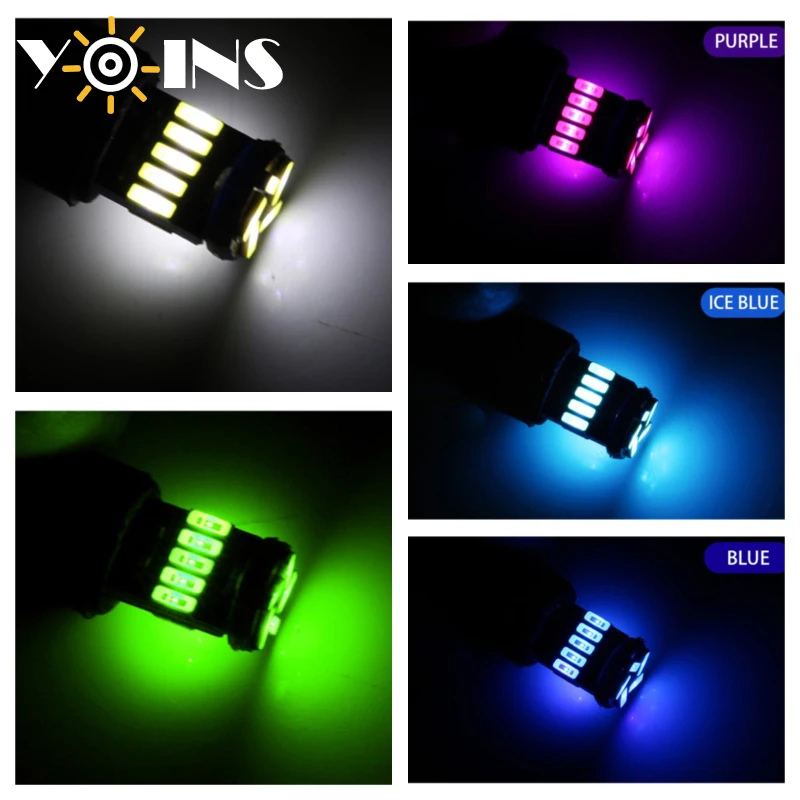 2 шт. Canbus безошибочные 12 В T10 194 W5W 4014 15 SMD Автомобильные светодиодсветодиодный