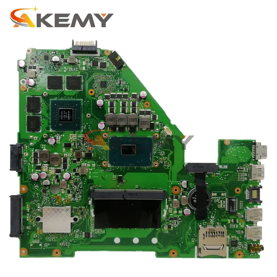 Материнская плата Akemy X550VX для ноутбука ASUS X550V FH5900V оригинальная материнская 4GB-RAM