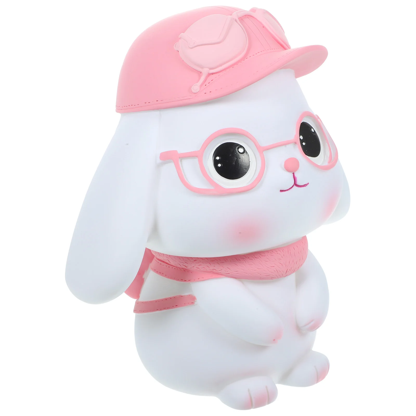 

Desktop Bunny Coin Bank Decorative Saving Pot Vinyl Bunny Coin Bank Vinyl Bunny Money Bank Decor