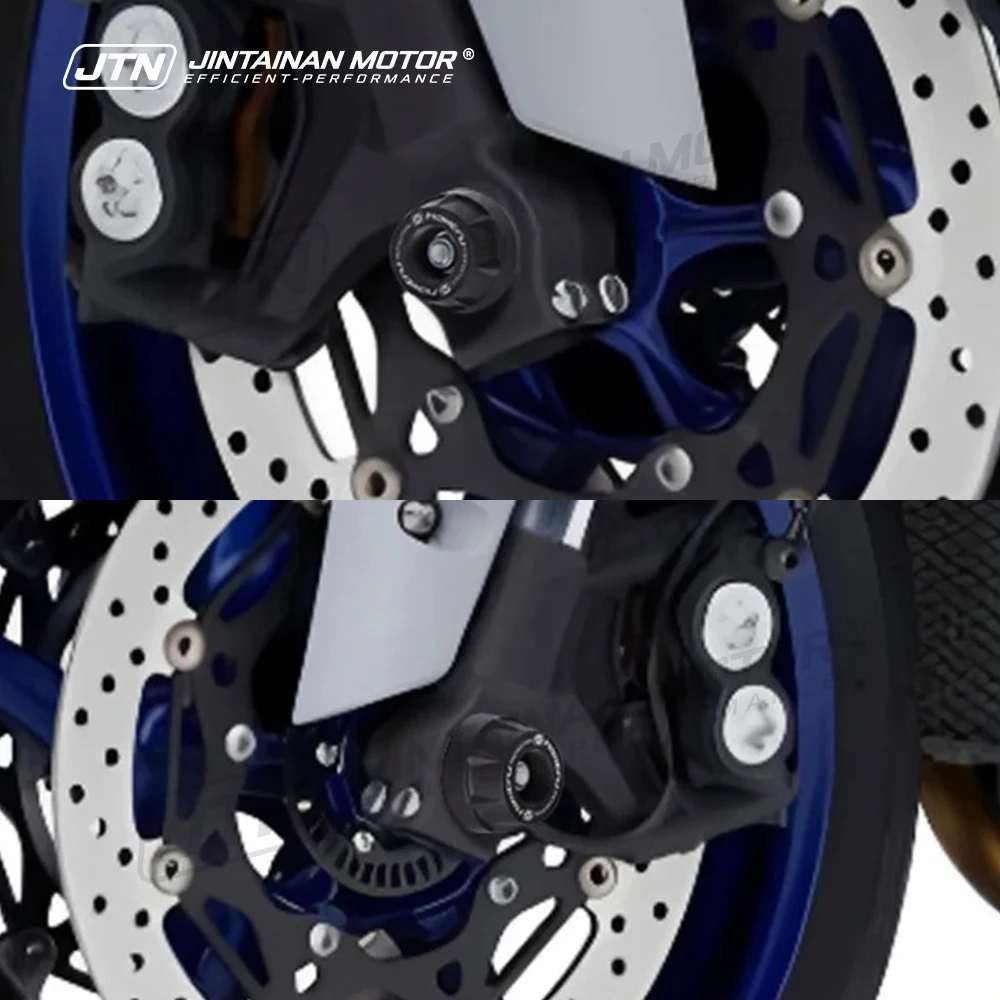 Фото Защитные слайдеры для передних и задних колес ZX10R для мотоциклов KAWASAKI Ninja ZX-10R ZX-10RR 2016-2025, защита передней вилки и маятника от падений №2