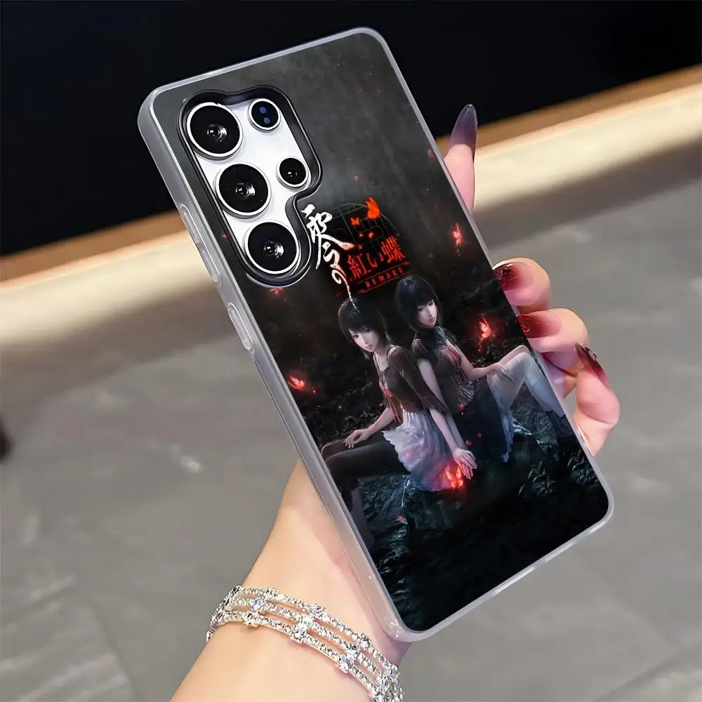 Фото Чехол для телефона Butterfly F-Fatales Frame Game Crimson для Samsung S26 S25 S24 S23 S22 S21 FE Plus Ultra, силиконовый чехол-желе 2-в-1 №2