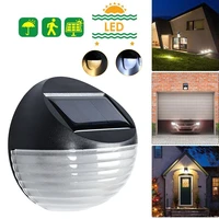 led solar lights outdoor wall mount light waterproof warm white garden yard fence lights corrugated solar sconce wall lamp