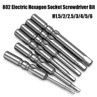 10pcs h1 5 h6 802 electric hexagon socket screwdriver bit 6mm round handle strong magnetism high hardness batch head tool set
