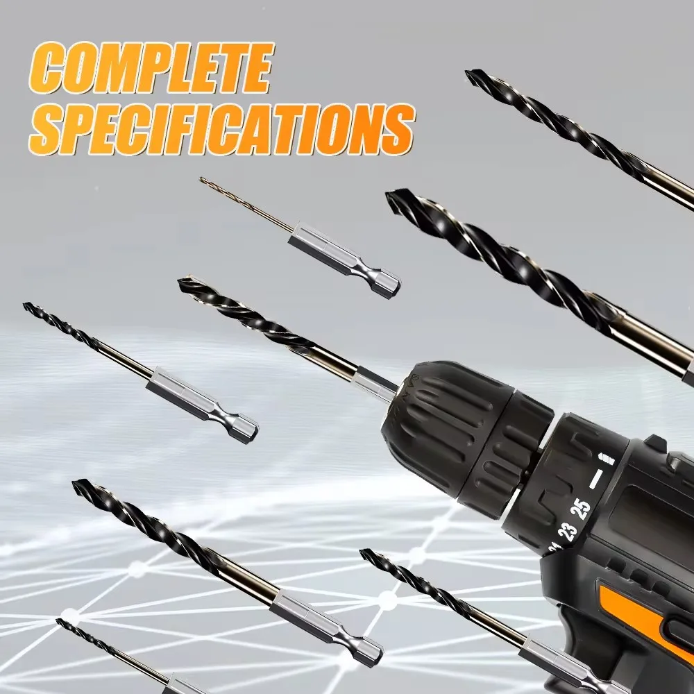 Набор спиральных сверл