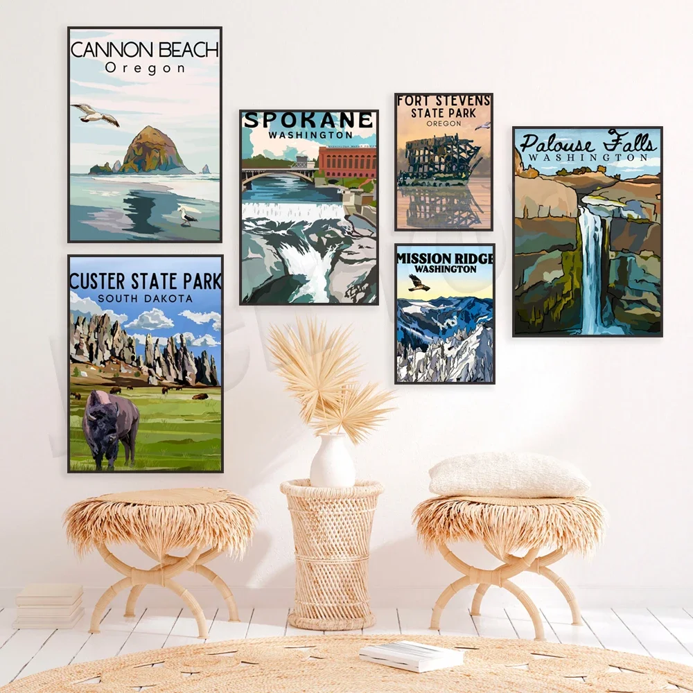 Орегон Государственный парк Кастер Остров Уидбей Озеро Члан Вашингтон Пелоуз