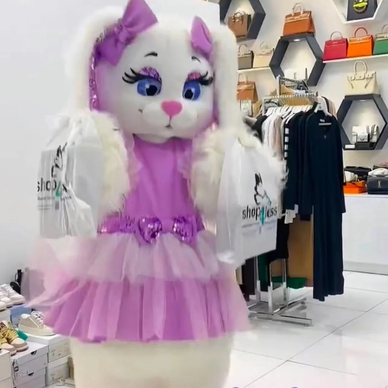 Костюм-талисман в виде медведя Тедди для девочек