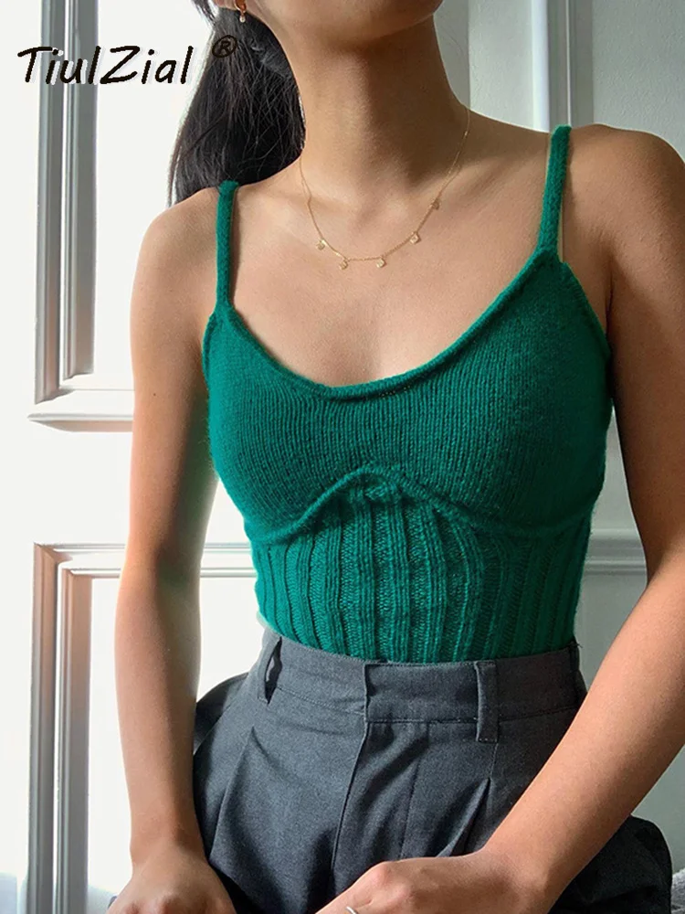 

Укороченный топ с вырезами TiulZial Y2K, лето 2022, топ без рукавов на бретелях, топ с открытыми плечами, пляжная одежда для отдыха