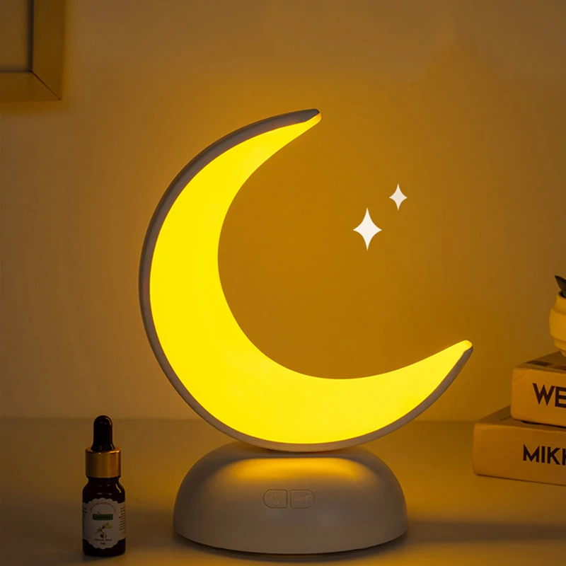 Moon Lamp Bedroom Home Portable Aesthetic Eye Protection Reading Nordic Korean Modern Desk Lamps Luminaria Light Fixture JW50TD