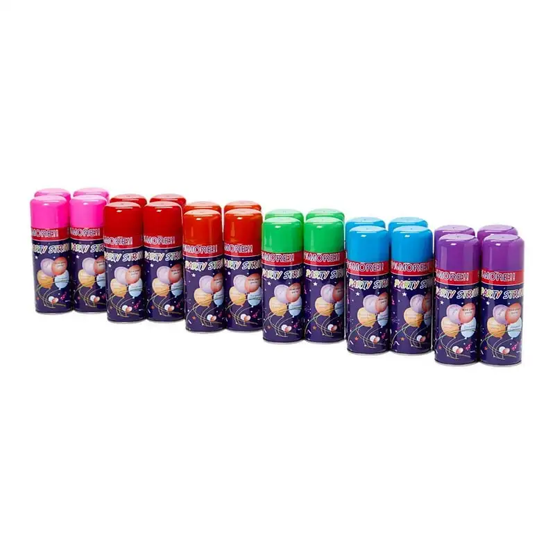

Cans Party Pack of Party Streamer Spray Silly String Cans, Birthday Party Supplies