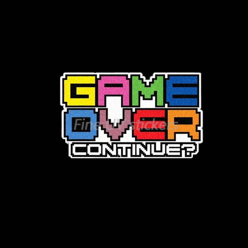 

Пиксельные наклейки с надписью «Game Over Letters»