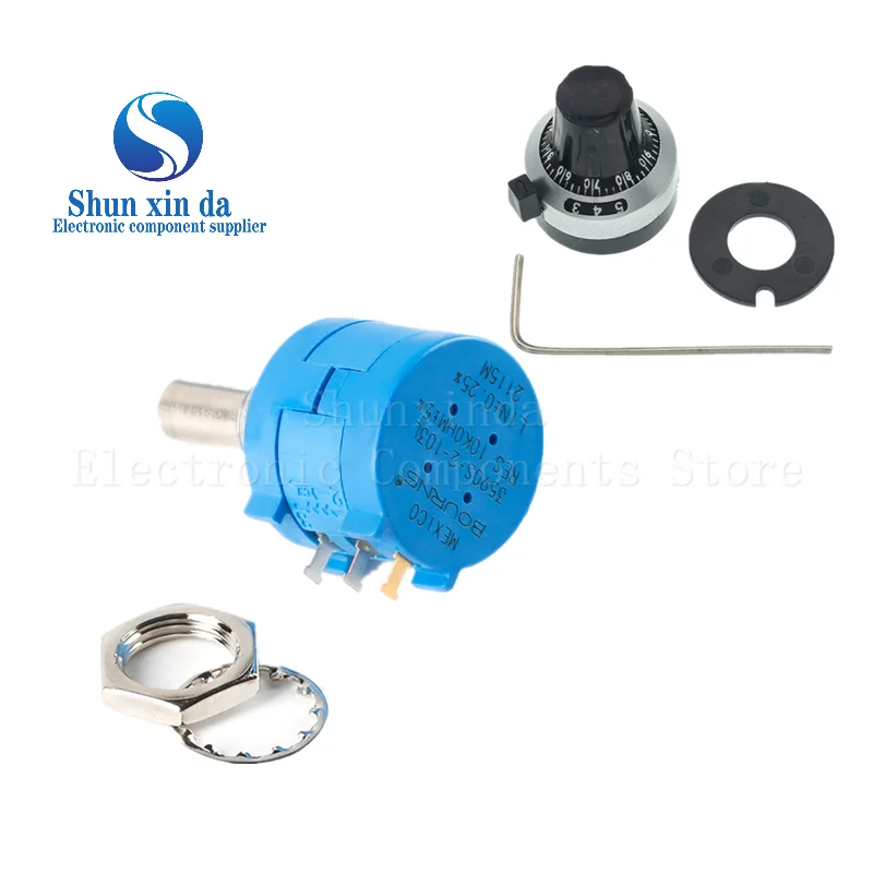 3590S-2-103L 3590S 100K 50K 20K 10K 5K 2K 1K 500r 200R 100ohm 10 кольцевой регулируемый резистор 104L