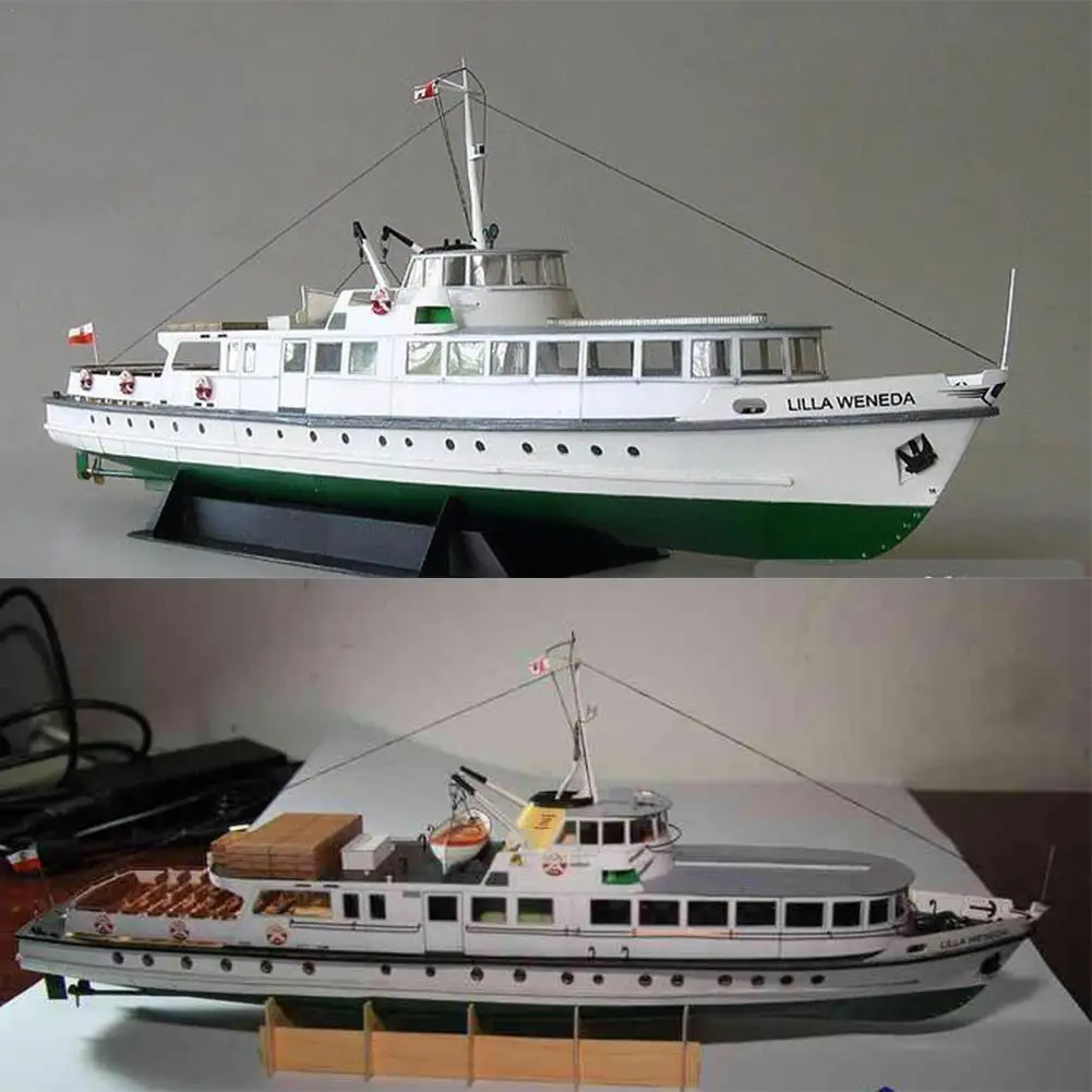 

Самосборная модель полированного паром для самостоятельной сборки, 3d пазл, модель паром, 3d корабль, сборная лодка Weneda Papercraft L5b9