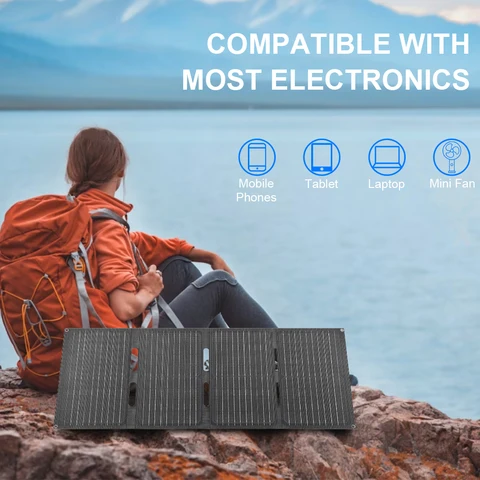 Складная солнечная панель IP65, 60 Вт
