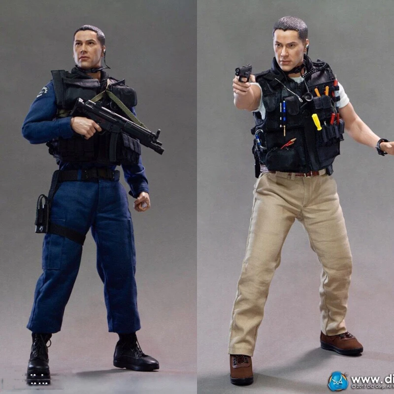 

1/6 Scale Model Los Angeles Police SWAT In The 90s Head Sculpture Body Clothes Suit 12 inches Action Figure Toy Dolls Collection