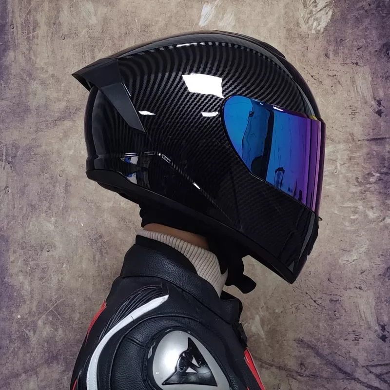 

NEW2023 Professional safety double lens racing motorcycle helmet cross country full face helmet capaceteDOT approved casco moto