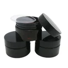 60x30 г портативный Темный Янтарный пустой ПЭТ крем для ухода за кожей с пластиковыми крышками со вставкой 1 унция косметический контейнер