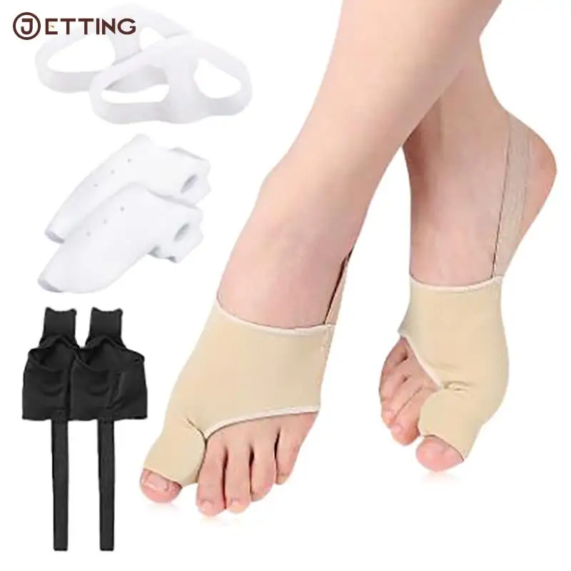 

1PairToe Separator Hallux Valgus Corrector Feet Bone Thumb Adjuster Toe Separator Pedicure Sock Pain Relief Bunion Tool FootCare