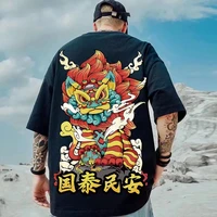 new summer fashion oversize short sleeved men t shirt loose funny space elements anime print mens unisex t shirt couples top
