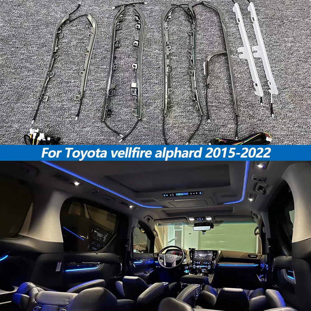 

Автомобильный светильник RHD LHD интерьерный атмосферный СВЕТОДИОДНЫЙ многоцветный для Toyota Alpha vellfire поддерживает светильник