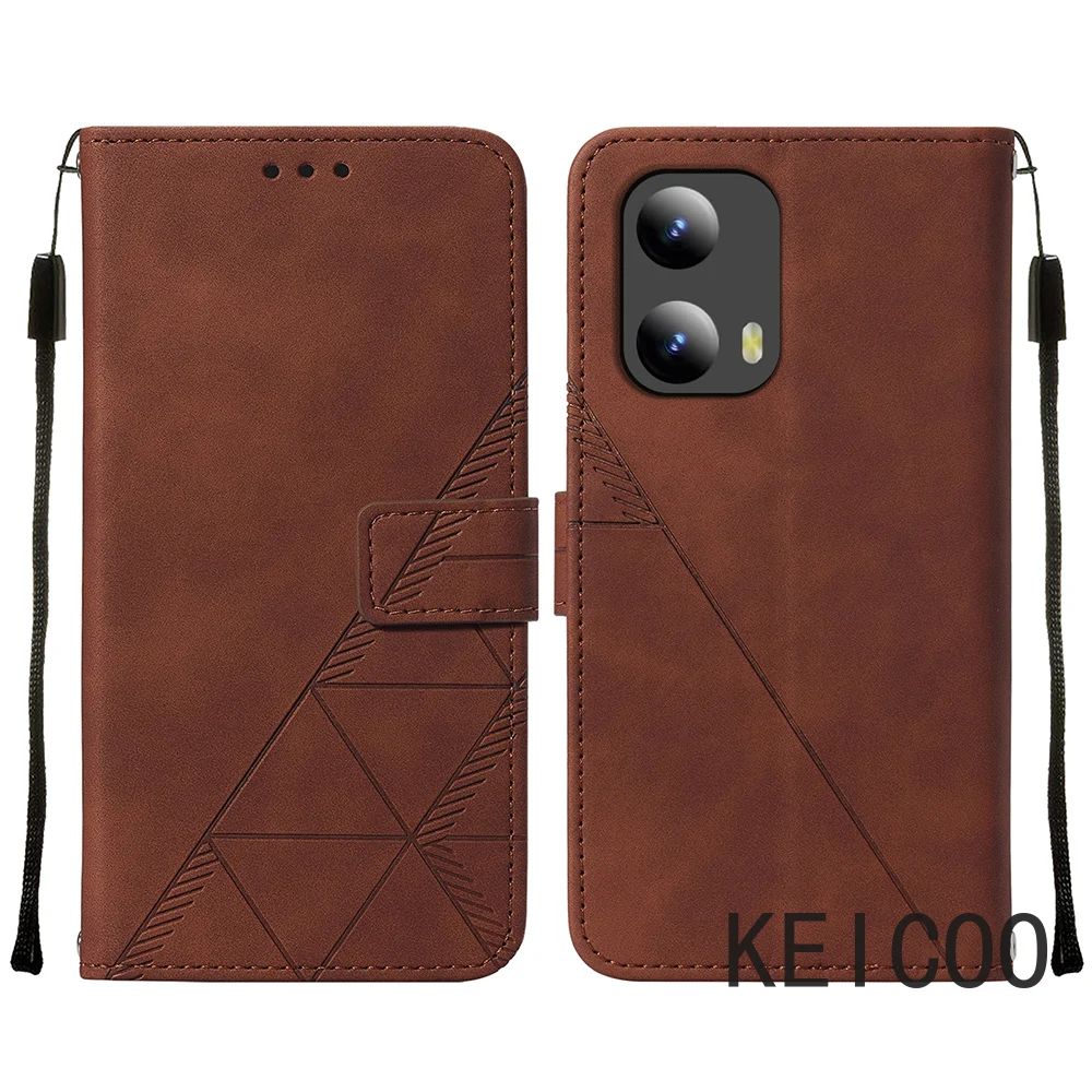 Чехол в стиле ретро для Motorola Moto G Play Stylus G04 G24 G34 5G 2024 деловой трехмерный кожаный