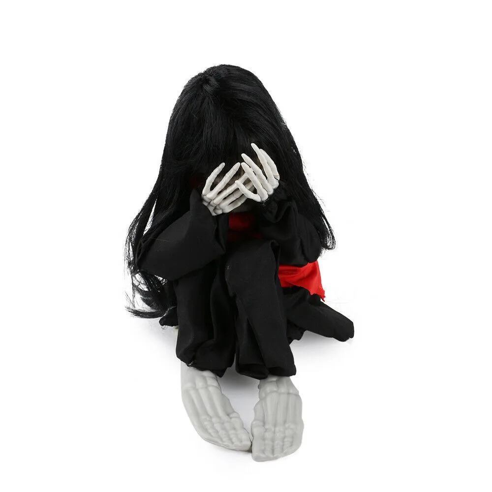 

Party Skeleton Horror Electric Halloween Weeping Up Scary Festival Props Horror Dress Ghost Plush Feeling Plush