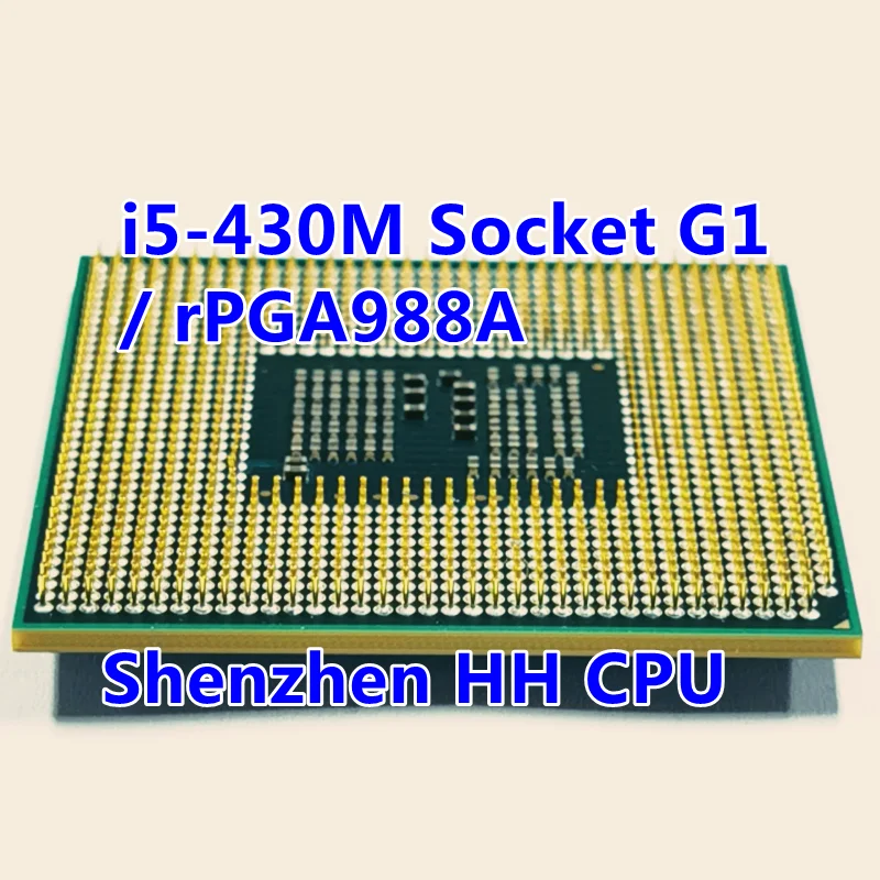 I5-430M i5 430M SLBPN 2 ГГц двухъядерный четырехпоточный ЦПУ процессор 3 Вт 35 Разъем G1 / rPGA988A