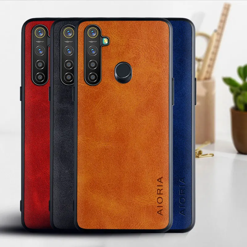 

Case for OPPO Realme 5i 6i Luxury Vintage Soft TPU PU leather Skin Phone Cover For Oppo Realme 5i 6i Case Cover Coque Funda Capa