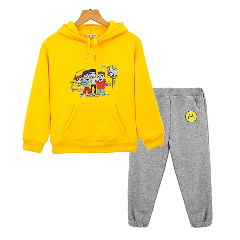 Детский Осенний Комплект Толстовка С Капюшоном И Капри Брюки Для Девочек Дизайн